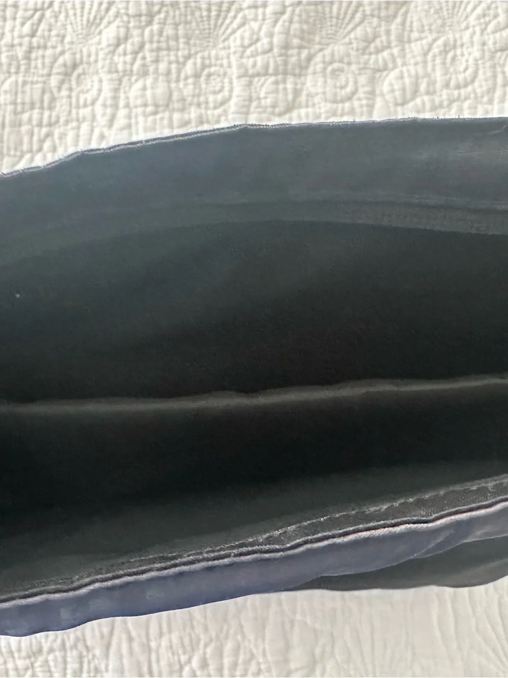 Black Crossbody Sling Bag with Teal Logo